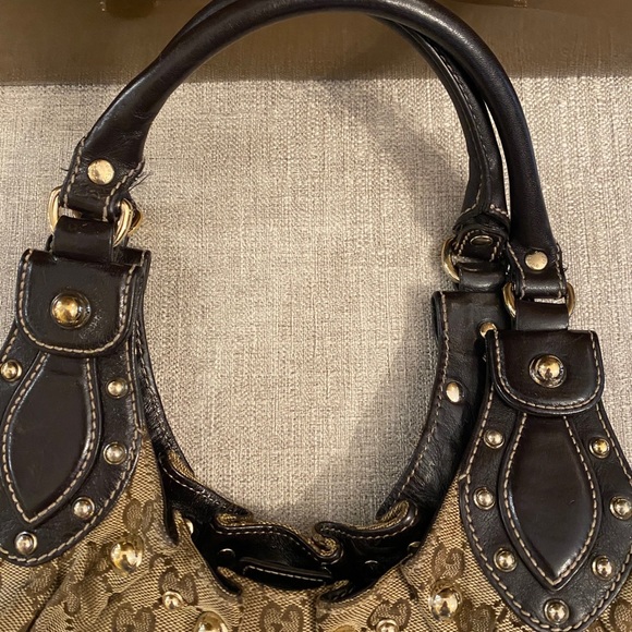 Gucci Monogram Studded Pelham Large Hobo Bag - Picture 11 of 13